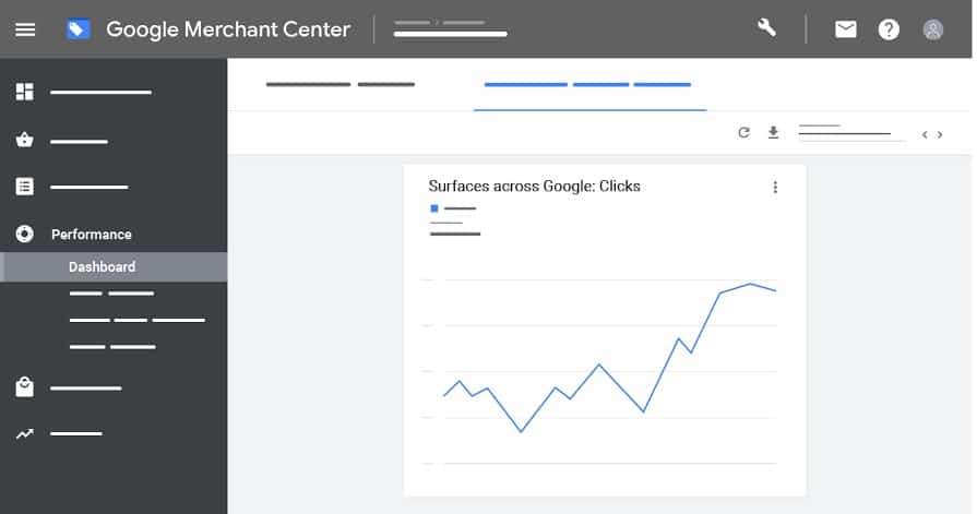 Google merchant centre dashboard
